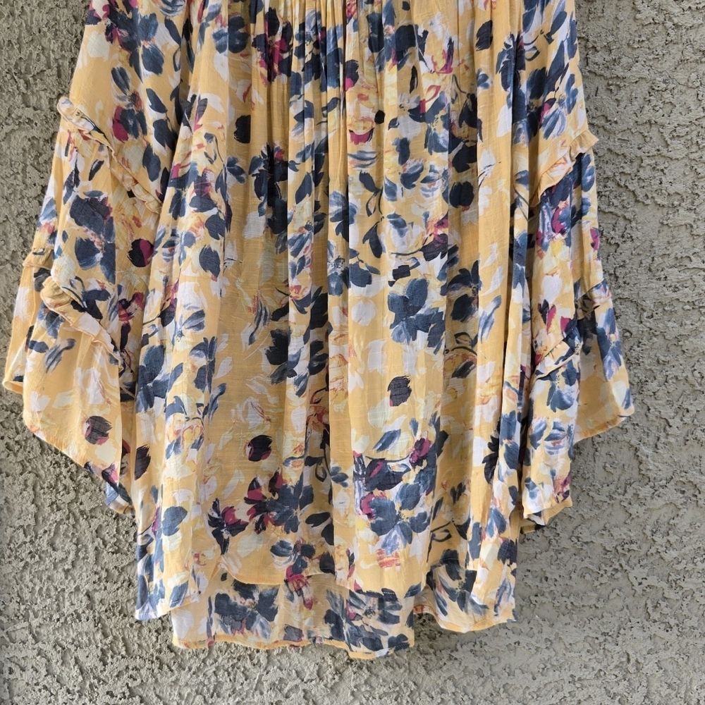 Zac & Rachel Woman Yellow Floral Blouse - Picture 6 of 8